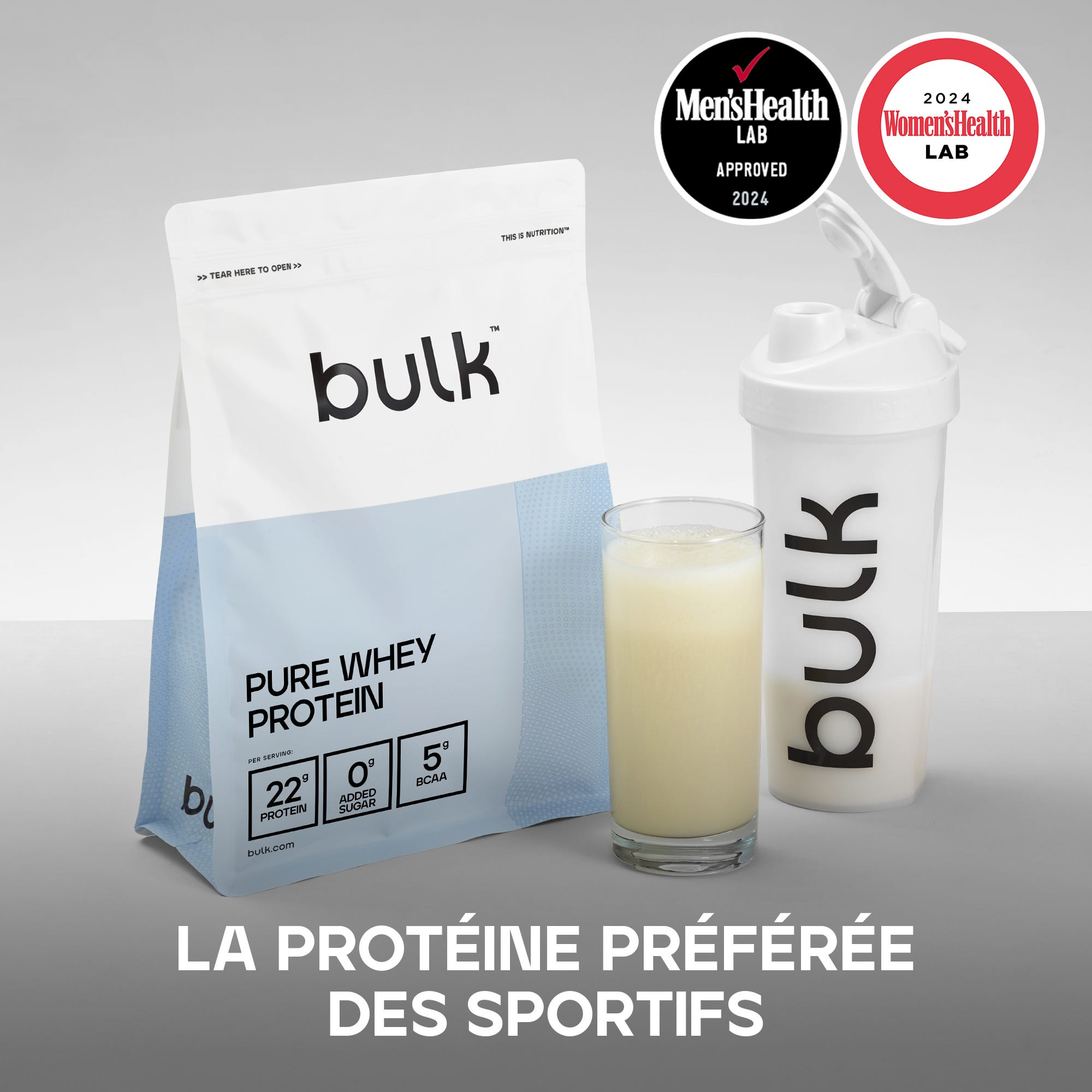 Sachet de protéine Bulk Pure Whey Protein