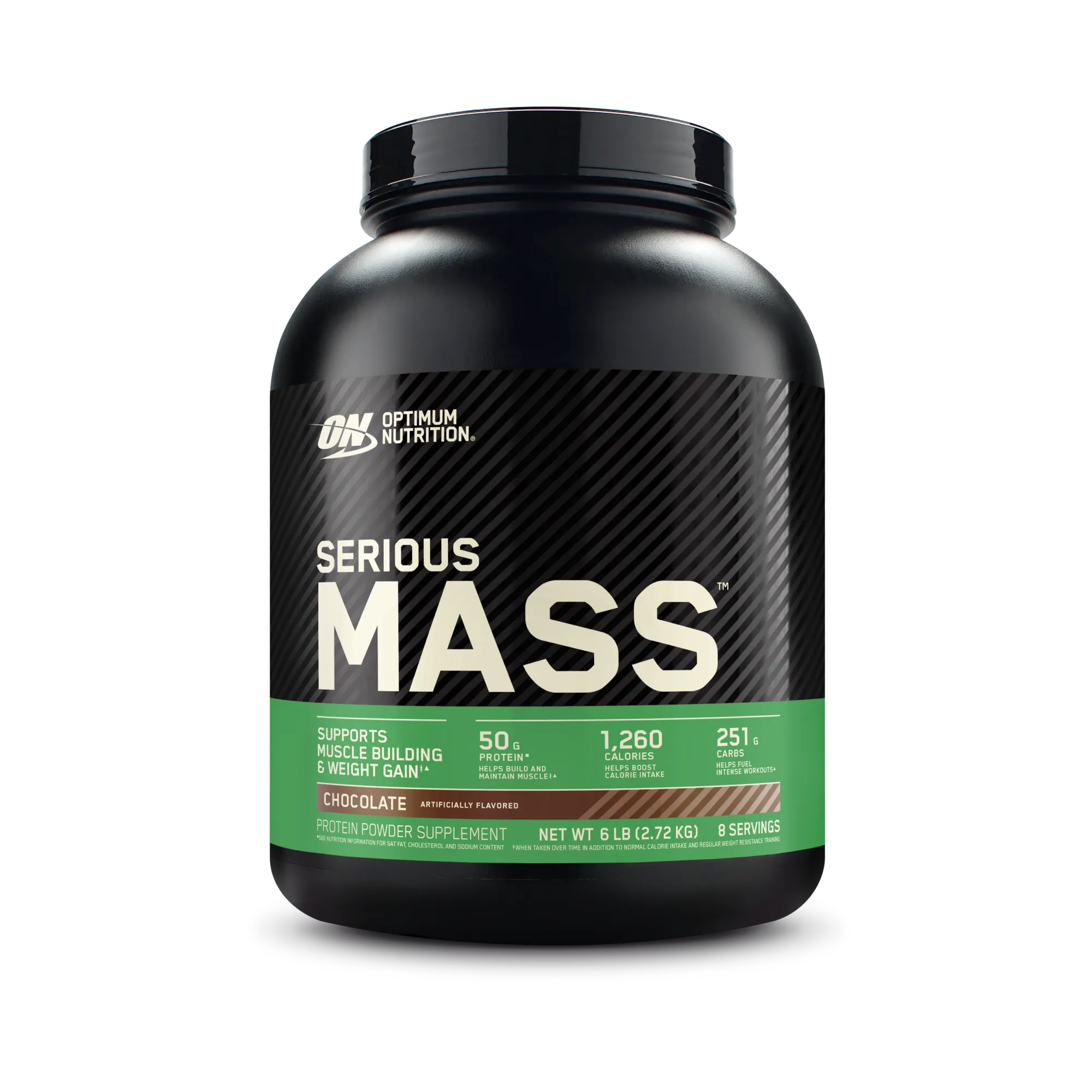 Pot de gainer Optimum Nutrition Serious Mass saveur chocolat