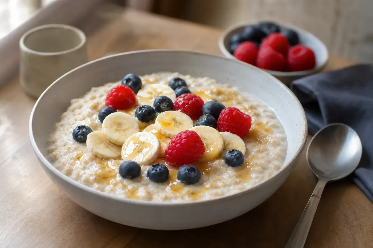 Porridge à l'avoine avec fruits