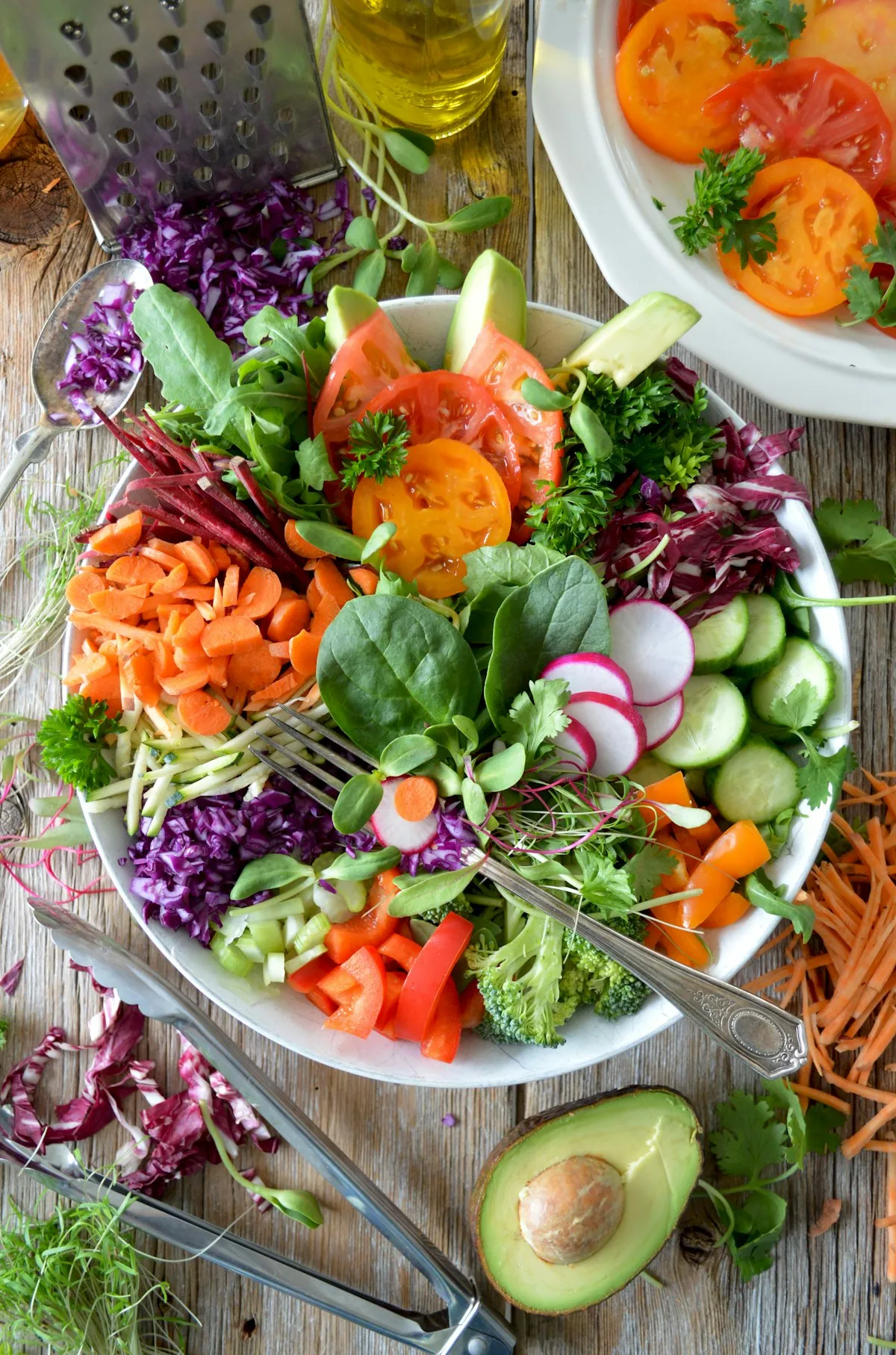 Salade avocat saine